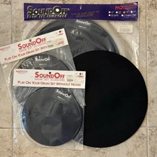Soundoff Drum Silencers: one 13”, two 8” Brand New and unopened. Plus  bonus 13”