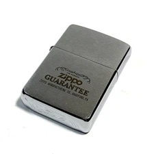 Zippo Big Slat Oil Lighter 1985 Silver Used Spark Checked