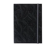 Christian LaCroix A5 Journal, Black Paseo Pattern - 6" X 8" - Layflat Writing