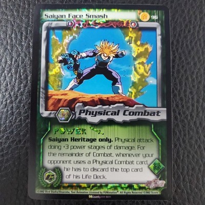 Saiyan Face Smash 96 Foil Rare Cell Games DBZ Dragon Ball Z CCG Score