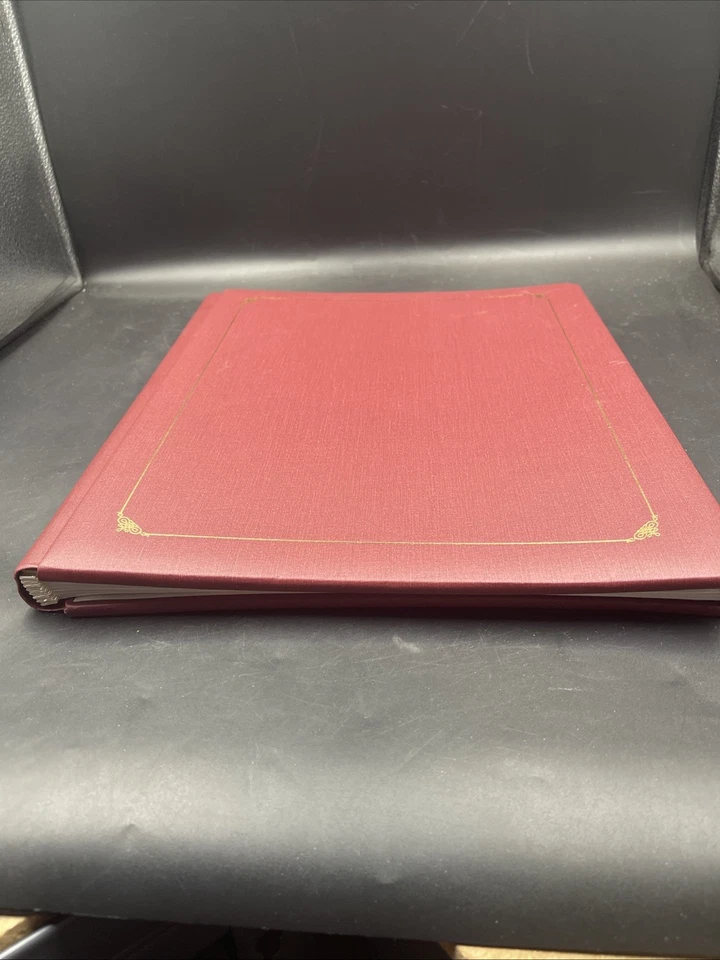 Creative Memories 12 X 15 Album w/ Pages Burgundy Red Gold Mahogany - Image 2 of 4