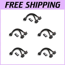 OBD II 16 Pin Splitter Extension Cable 5 Pack