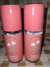 2 Vibrant Jasmine Travel Body Mist Spray. Bath  Body Works.