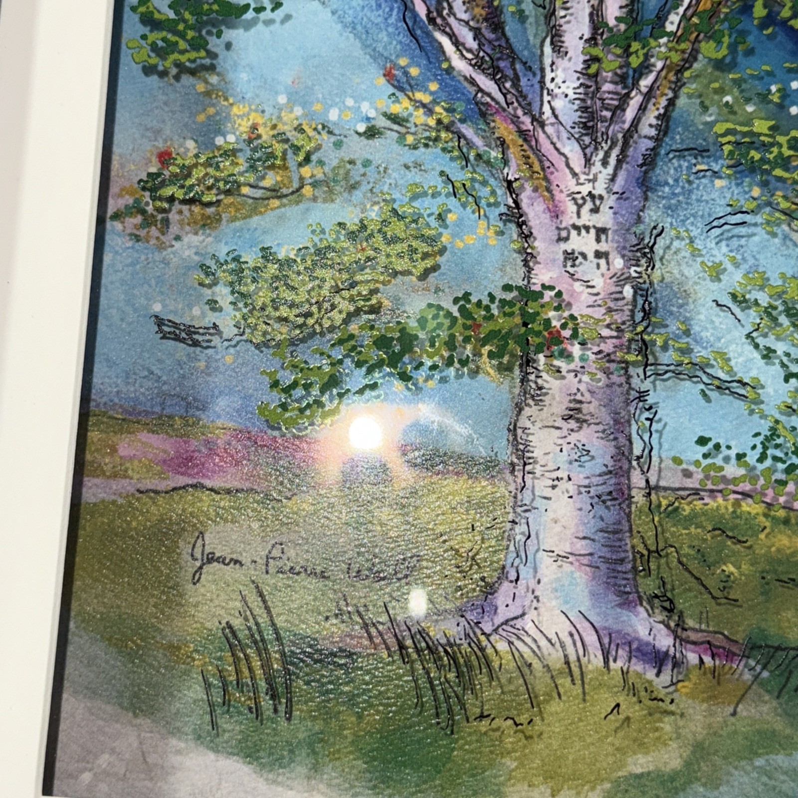 Jean-Pierre 3D Painting On Glass "Tree Of Life"