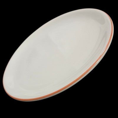 Vintage Syracuse China Coral Rim Salad Plates Set of 3 Restaurant Ware USA 8''