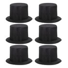  6pcs Tiny Top Hat: Miniature Top Hat For Creative Diy Crafts - Small Snowman