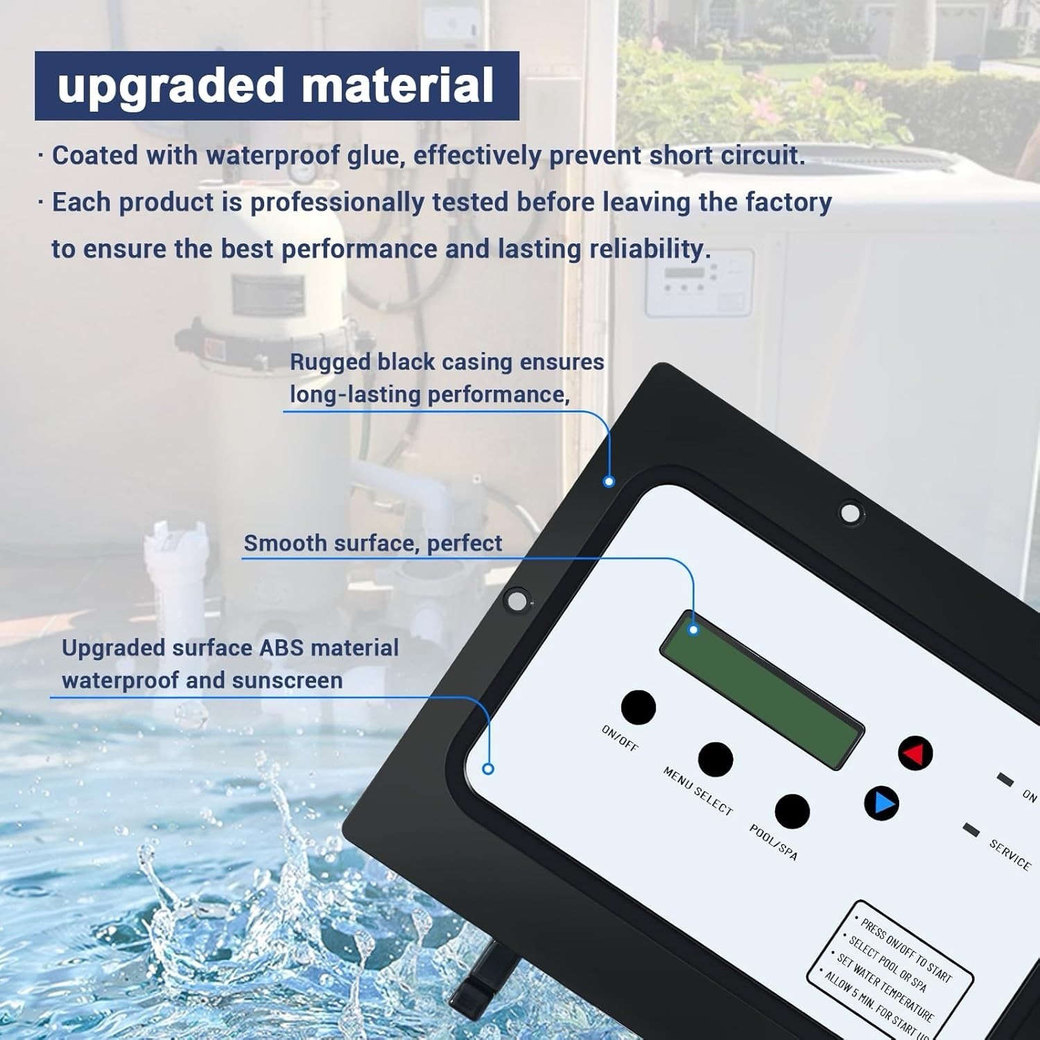 Auto Heat Control Board Assembly 472734 for Pentair Heat Pump Pool or Spa 4948B