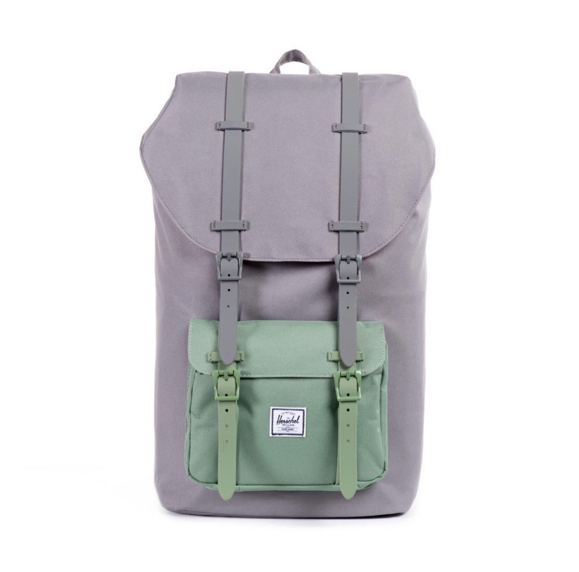 Herschel Little America 21L Grey Teal Laptop Backpack for Hiking Travel