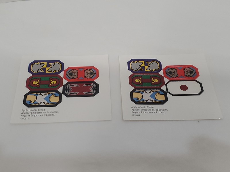 LEGO 8780 - KNIGHT'S KINGDOM - Citadel of Orlan 2 STICKER SHEETS You Get Both!