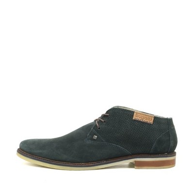 Bugatti Herren Business Halbschuh Blau Wildleder Knöchelhoch Classic EU 46