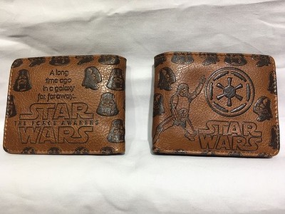 Star Wars Galaktisches Imperium PU Geldbörse Herren Damen Kurz Karten Reißverschluss Münze Doppelfaltung Geldbörse