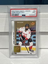 Jamie Lee Rattray 06/10 High Gloss 2023 Team Canada Juniors Boston PWHL PSA 9