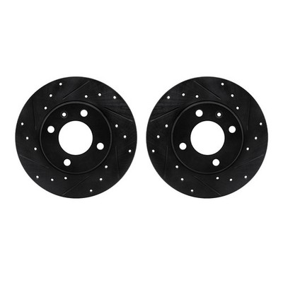 WHPN1-74000 R1 Concepts 2-Wheel Set Brake Discs Front  for VW Volkswagen Golf