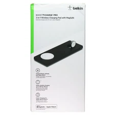 Belkin Boost Charge Pro 3-in-1 Wireless Charging Pad with MagSafe - Black