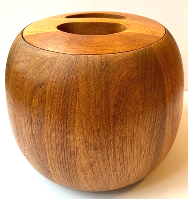 Vtg DANSK Designs Ice Bucket Jens Quistgaard IHQ Staved Teak CONGO