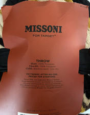 Missoni for Target Chevron Polyester Throw Blanket, Rectangular 50 x 60 in
