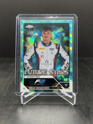 2023 Topps Chrome Sapphire F1 Brad Benavides Future Stars Aqua 42/99 #89