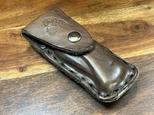 New Custom HEAVY DUTY Thick Leather Belt Carry Sheath for BUCK 110 Knife