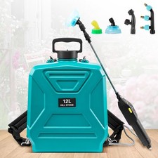 Electric Garden Sprayer Battery Powered Sprayer with 4 Mist Nozzles Sprayer 12L
