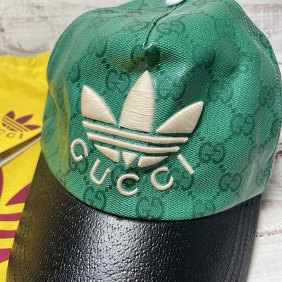GUCCI Adidas Collaboration Cap Hat Green Green Limited Edition L