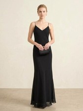Dave & Johnny Black Long Formal Maxi Dress  Size M