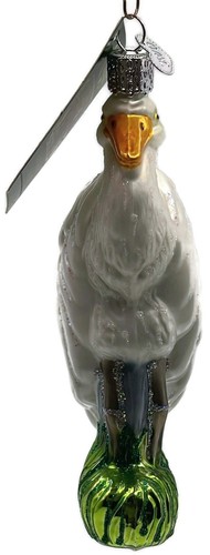OWC Great American Egret Ornament Bird Old World Christmas Holiday Tree Decor - Picture 8 of 10