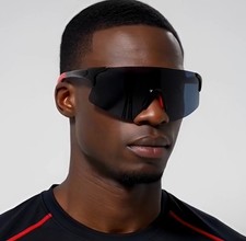 Sport Men Wrap Around Fashion Sunglasses Fishing Golf Glasses Performance Safety