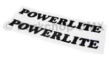 2x 1978-83 Powerlite  frame or fork  old school BMX bicycle decals - (PAIR) -
