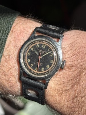 Vintage Watch Lusina With Borgel Fb Case Peseux Movement Stainless Steel