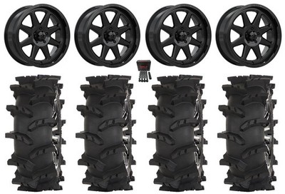 MSA Spark 20'' Wheels Gloss Bk 33'' Outlaw Max Tires CFMoto ZForce Z10 / Z10-4