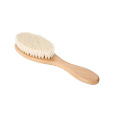 Men's Beard Cleaning Brush with Natural Wood Handle and Wool Bristles
