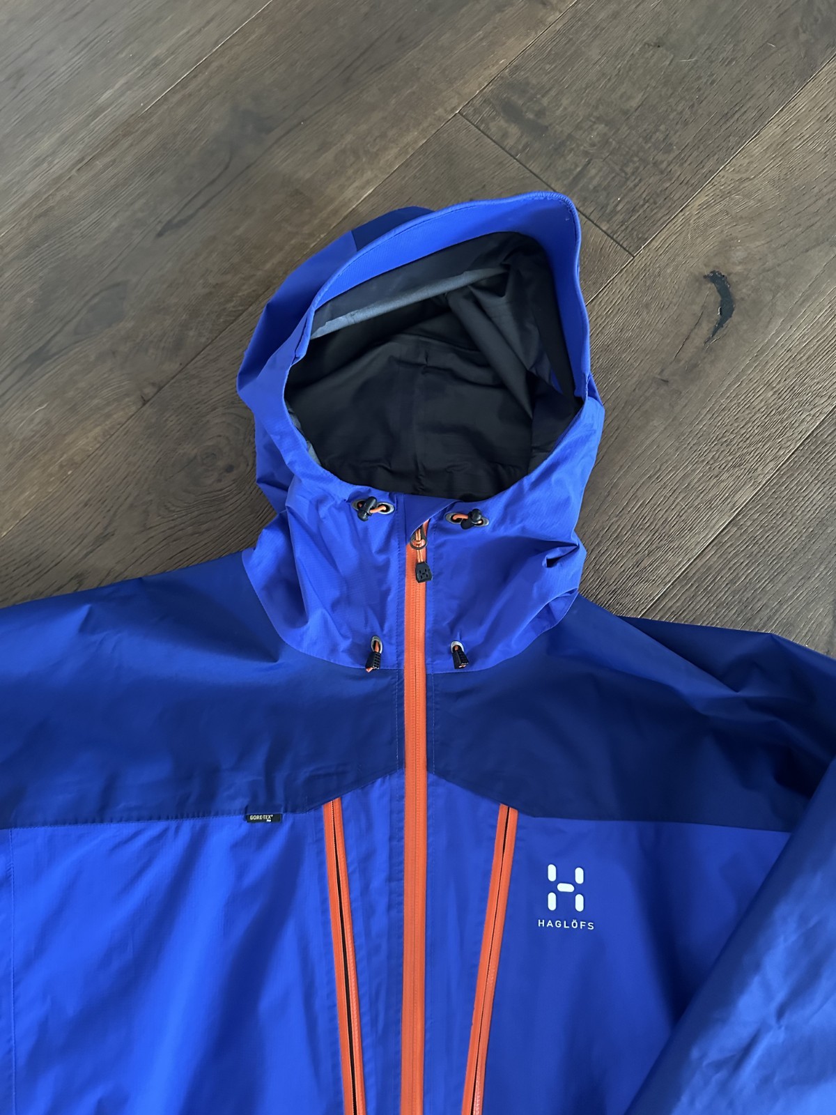 2007 HAGLOFS SPITZ GORETEX PRO SHELL WATERPROOF ALPINE Jacket Mens SIZE XL image 2