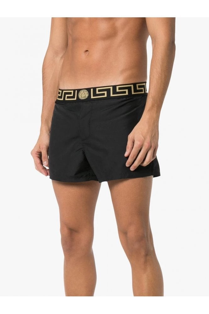 Versace Mens Gold Greeca Stripe Swimwear Swim Shorts Versace sz 7 US XL IT 54 50490₽