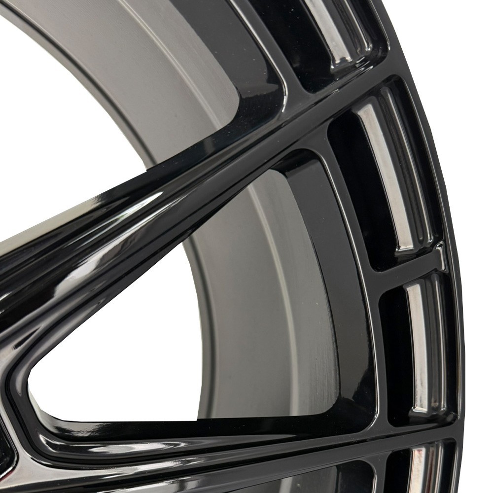 RF8 20 inch STAGGERED Gloss Black Rims fits MASERATI GRANTURISMO S