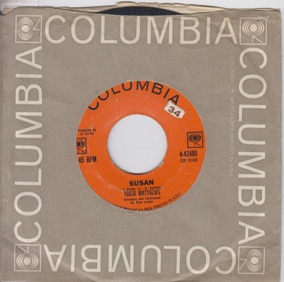 Tobin Matthews    Susan / One Of These Days 7'' 45