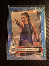 2025 Topps Chrome WWE #48 Raquel Rodriguez Aqua Shimmer Refractor