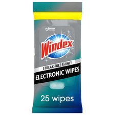 Windex Electronics Cleaning Wipes, Pre-Moistened Screen Wipes for TVs, Phones an