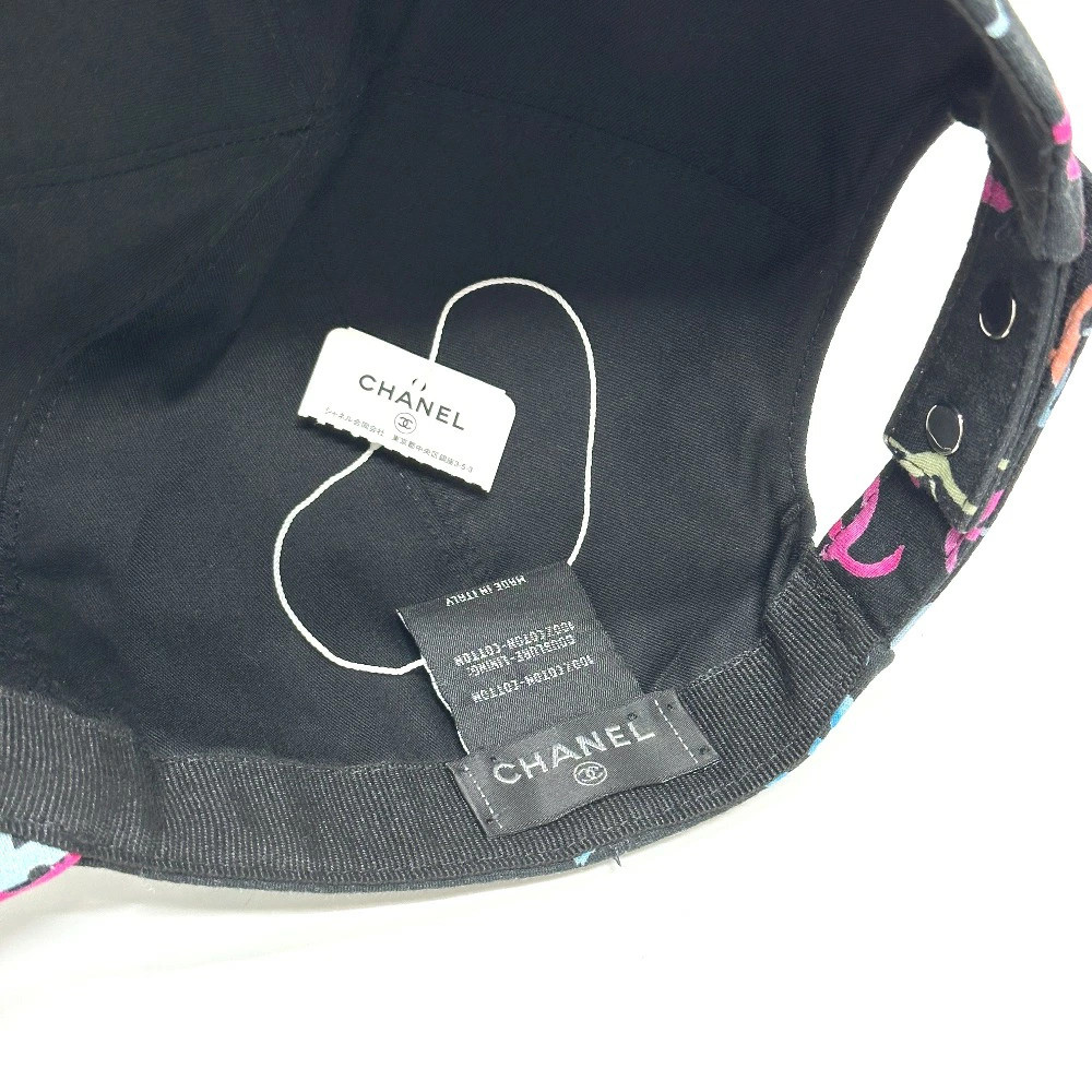 CHANEL 2024SS CC Multi Coco Mark Apparel Hat Cap Baseball Cap Cotton Women's Bla thumbnail 8