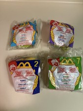 NIP 1999 McDonalds Disney Winnie The Pooh Clip-On Plush Happy Meal Toy Lot Of 4
