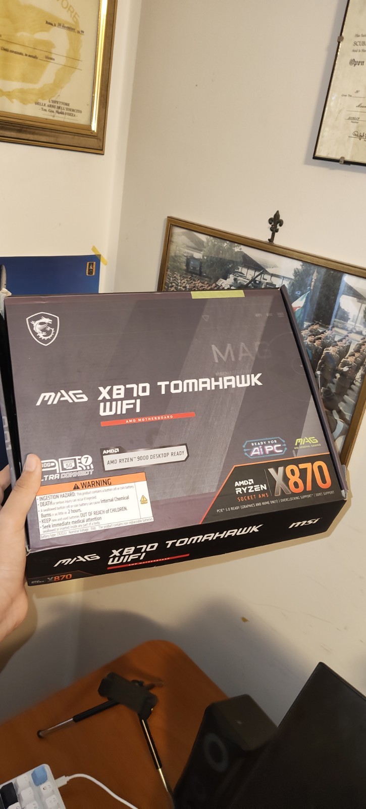 MSI MAG X870 TOMAHAWK WIFI Scheda Madre AMD AM5 DDR5 Wi‑Fi HDMI USB‑C