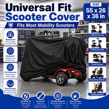 55in Mobility Scooter Wheelchair Cover Waterproof Heavy Duty Outdoor Rain UV Sun