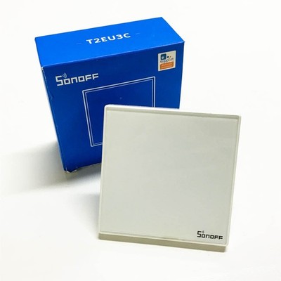 SONOFF T2EU3C-TX Wlan Wand Touch Lichtschalter, RF Wireless WiFi Wandsteuerung,