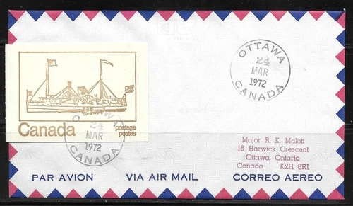 Canada 1972 Caricature #BK69 booklet, First Day Cover, rare on cover