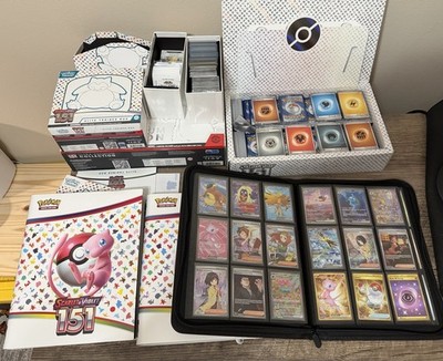 Pokemon 151 Master Set Complete & 2 Books Full(720 Cards)Of Duplicate Holos  | eBay