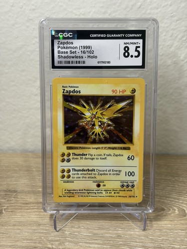 Zapdos (Shadowless) graded CGC 8.5 for sale on eBay