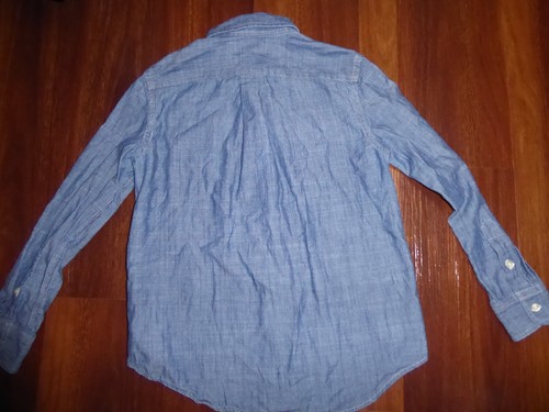 Ralph Lauren Shirt Boy Medium 10/12 Youth Blue Denim Button Down Classic Preppy - Picture 12 of 12