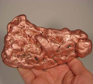 6" NATIVE COPPER NUGGET Keweenaw Peninsula Michigan 2.5 lbs.