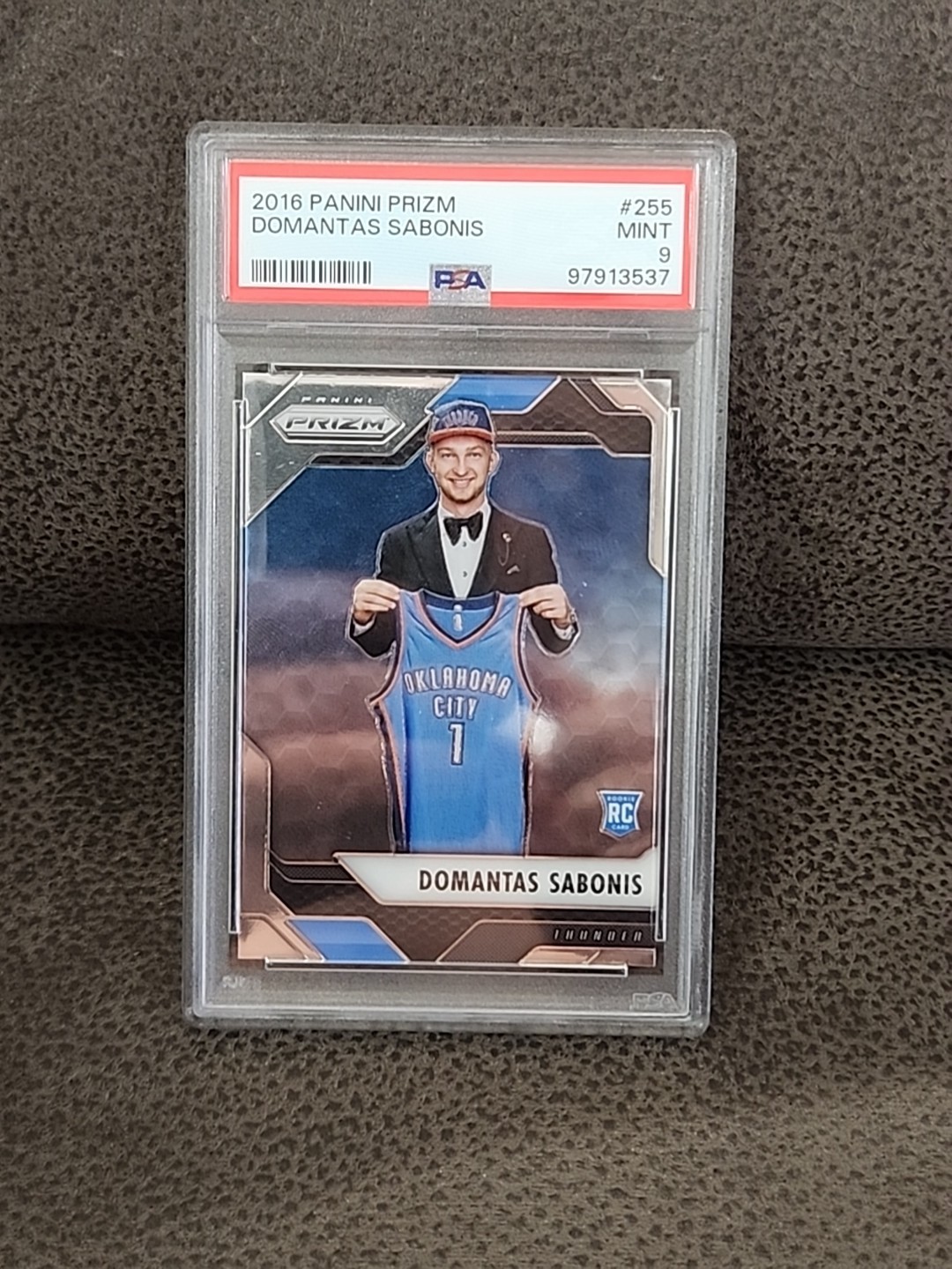 2016 Panini Prizm Domantas Sabonis  Prizm Base RC #255 PSA 9 Mint Kings