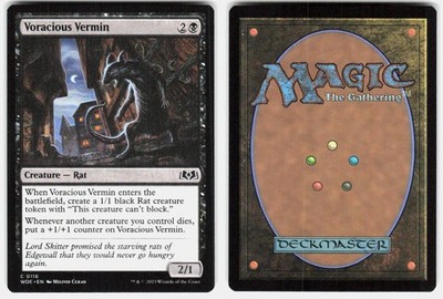 Voracious Vermin 116 Common Wilds of Eldraine Magic: The Gathering Near Mint