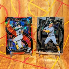 (2) Jacob Wilson 2025 PANINI SELECT PREMIER RED ICE PRIZM /199 #164 + #56 Base